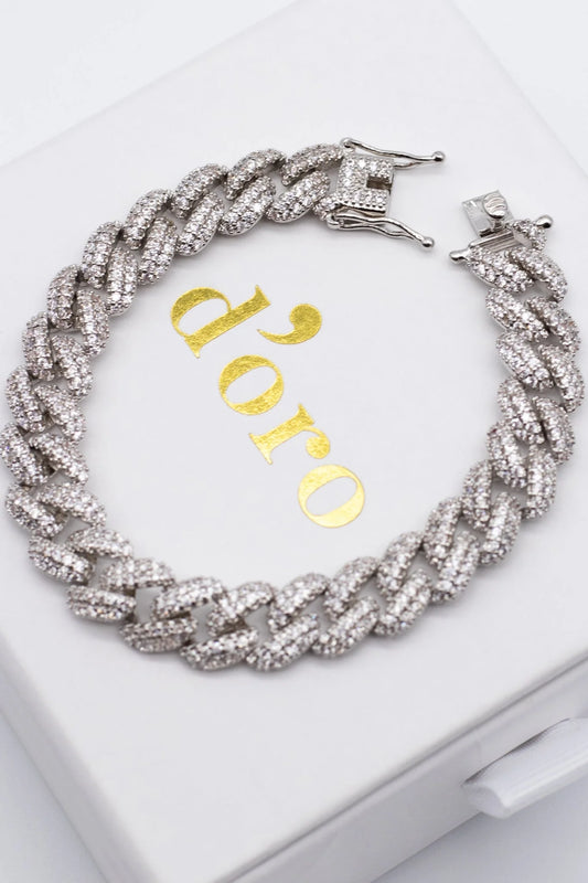 D'oro Jewellery - Darling Bracelet Rhodium