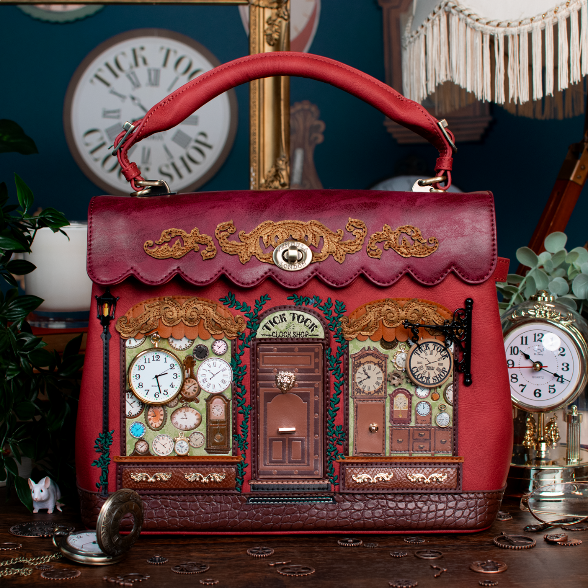 Vendula London - Tick Tock Clock Shop Grace Bag (PRE-ORDER)