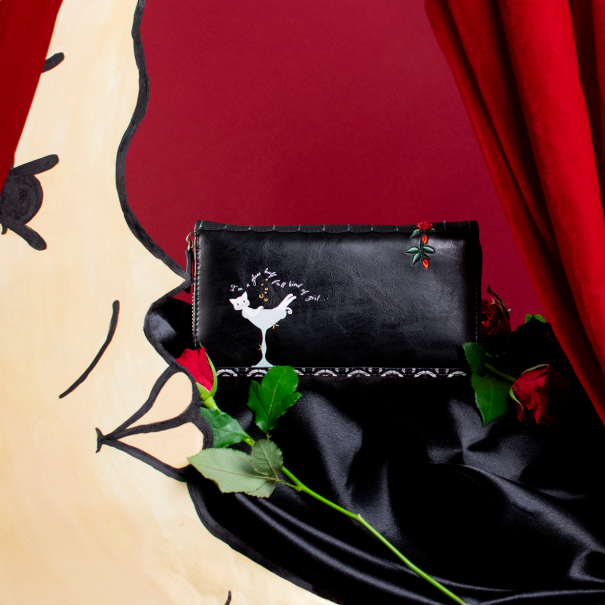 Vendula's Purrlesque Club Large Ziparound Wallet (PRE-ORDER)