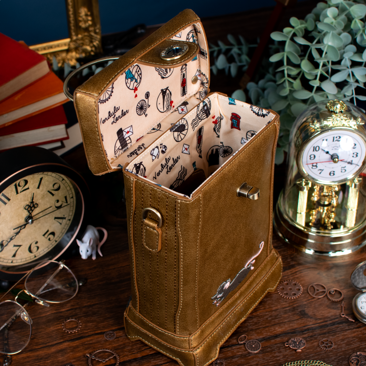 Vendula London - Tick Tock Clock Shop Carriage Clock Bag (PRE-ORDER)