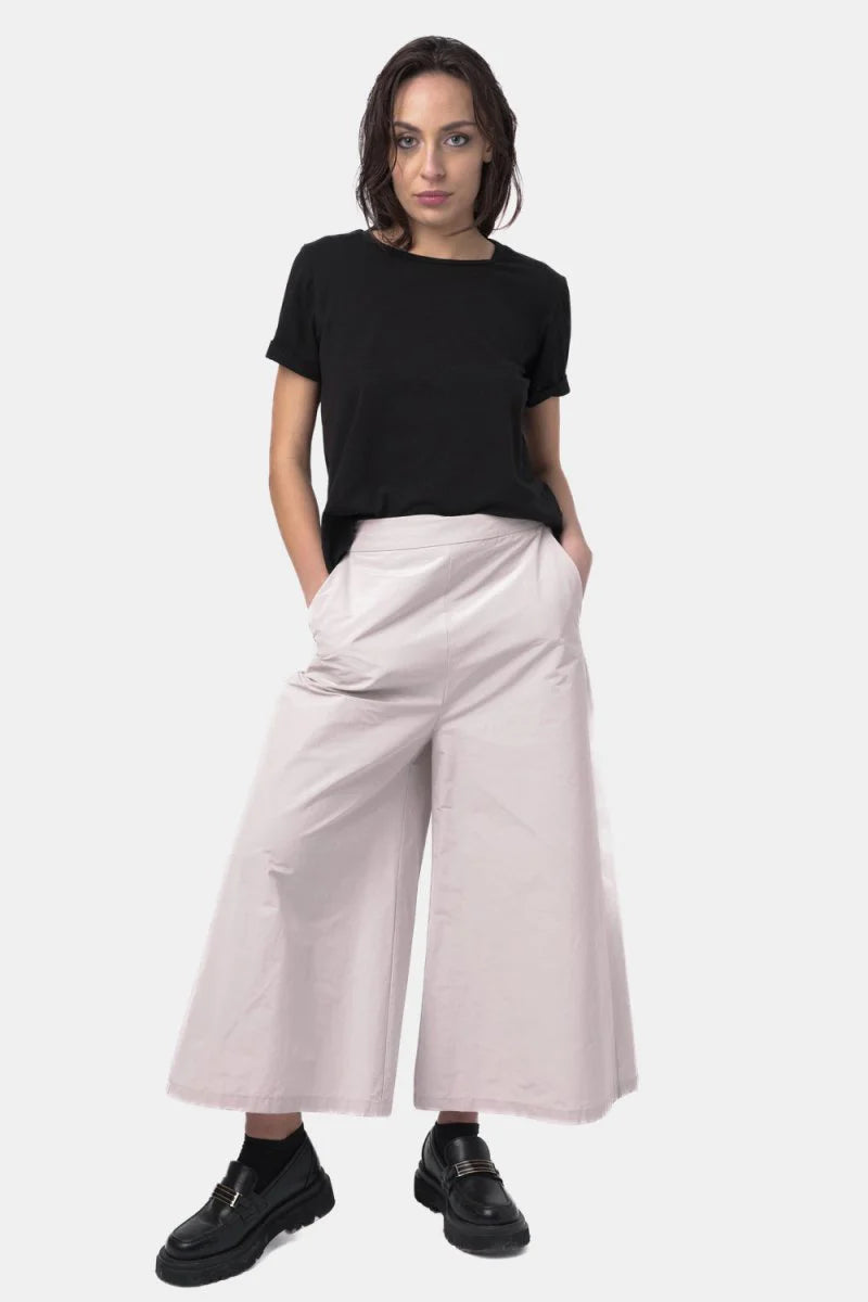 Baci - Elastic Wide Leg Pant Powder - 4007191PWDRXS