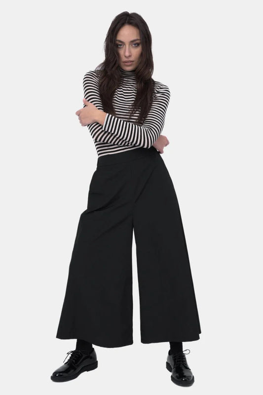 Baci - Elastic Wide Leg Pant Black - 4007191PWDRXS