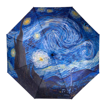 Clifton Australia Umbrella - Starry Night Auto Open Folding A2-LFPA840-STARN