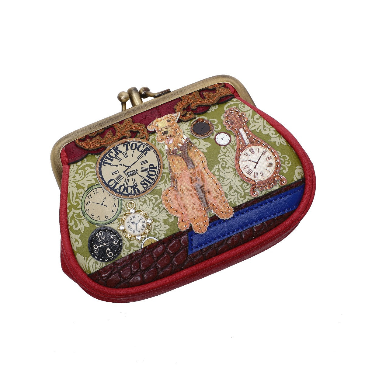 Vendula London - Tick Tock Clock Shop Clipper Coin Purse (PRE-ORDER)