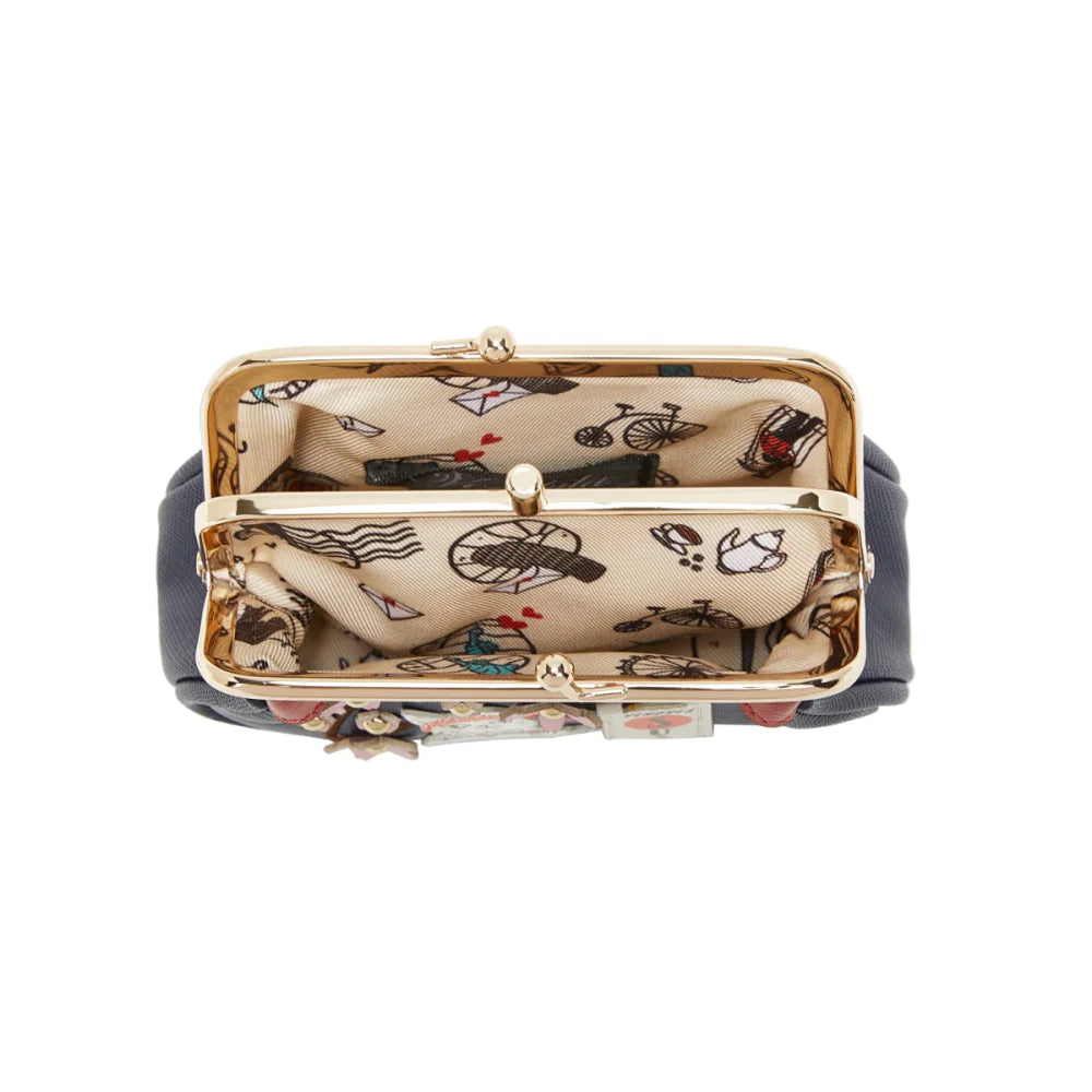 Vendula London Sushi Blue Edition Clipper Coin Purse Available Now