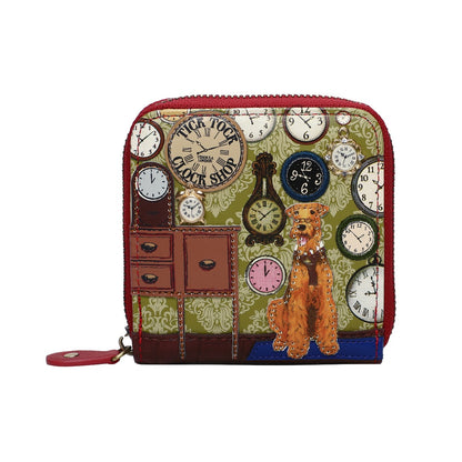 Vendula London - Tick Tock Clock Shop Square Wallet (PRE-ORDER)