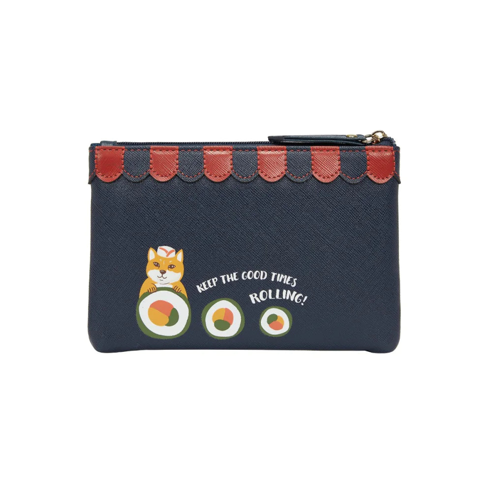 Vendula Lomdon Sushi Blue Edition Zipper Coin Key Purse Available Now
