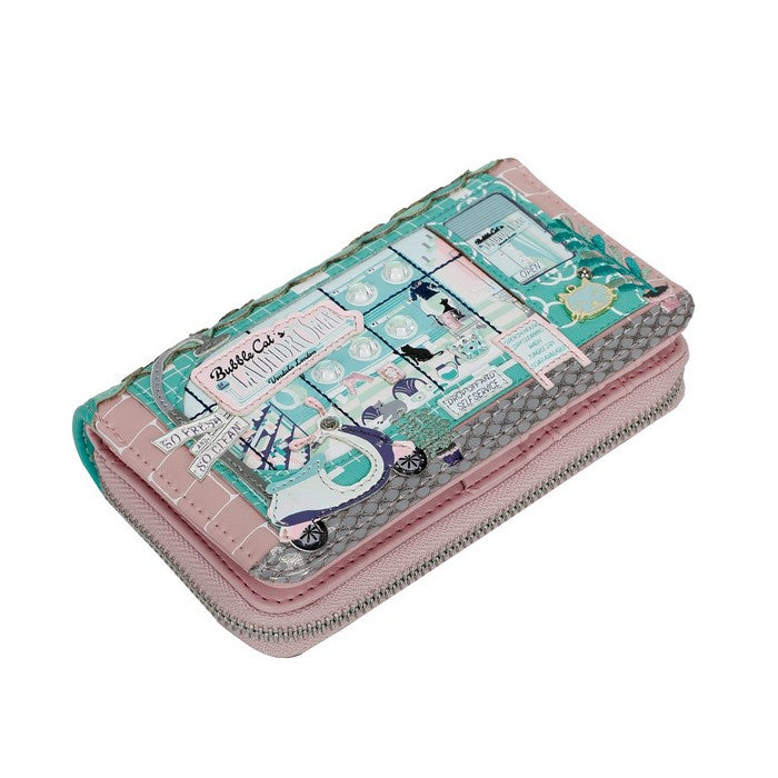 Vendula London - Bubble Cats Medium Zip Around Wallet ( Pre Sale )