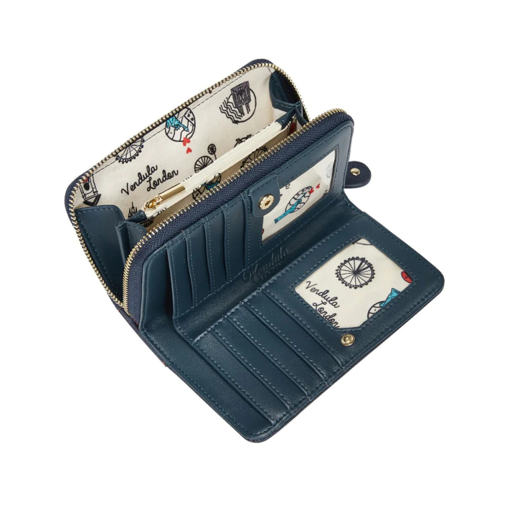 Vendula London Sushi Blue Edition Medium Wallet Available Now