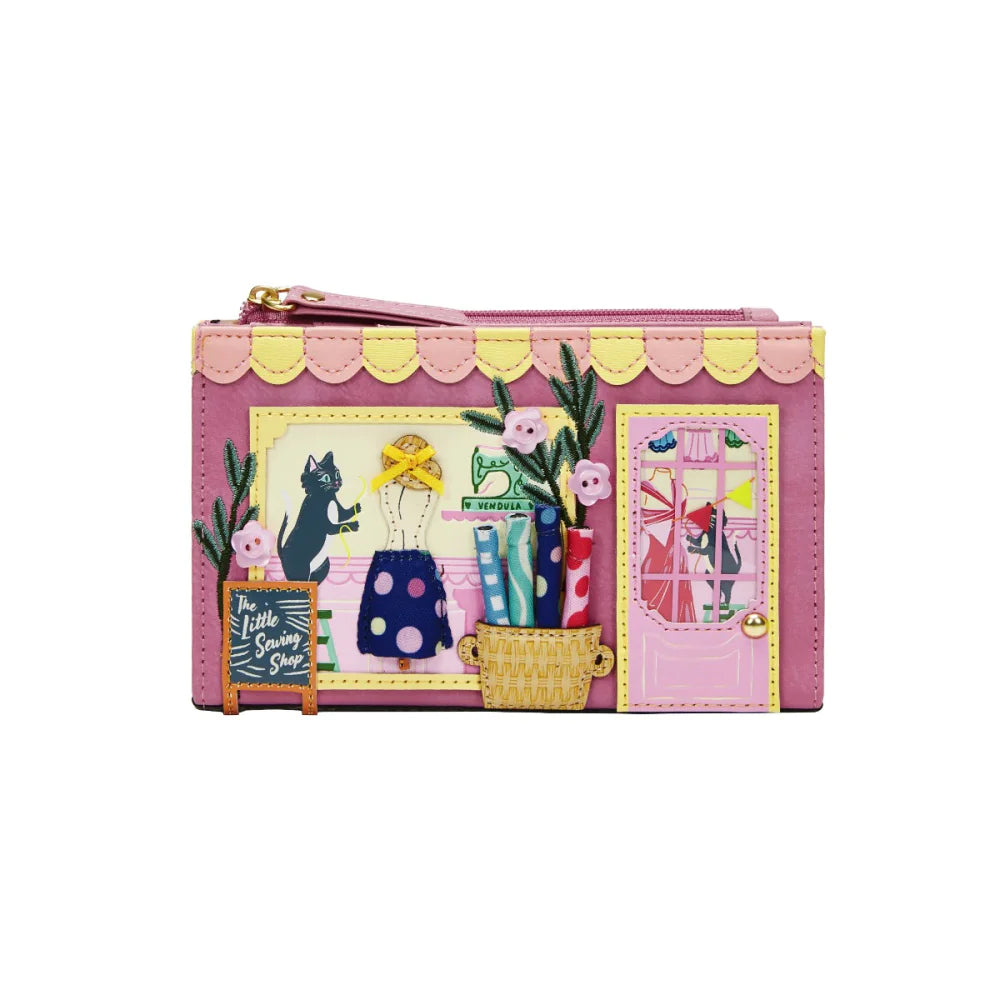 Vendula London Sewing Shop Raspberry Edition Compact Wallet Available Now!