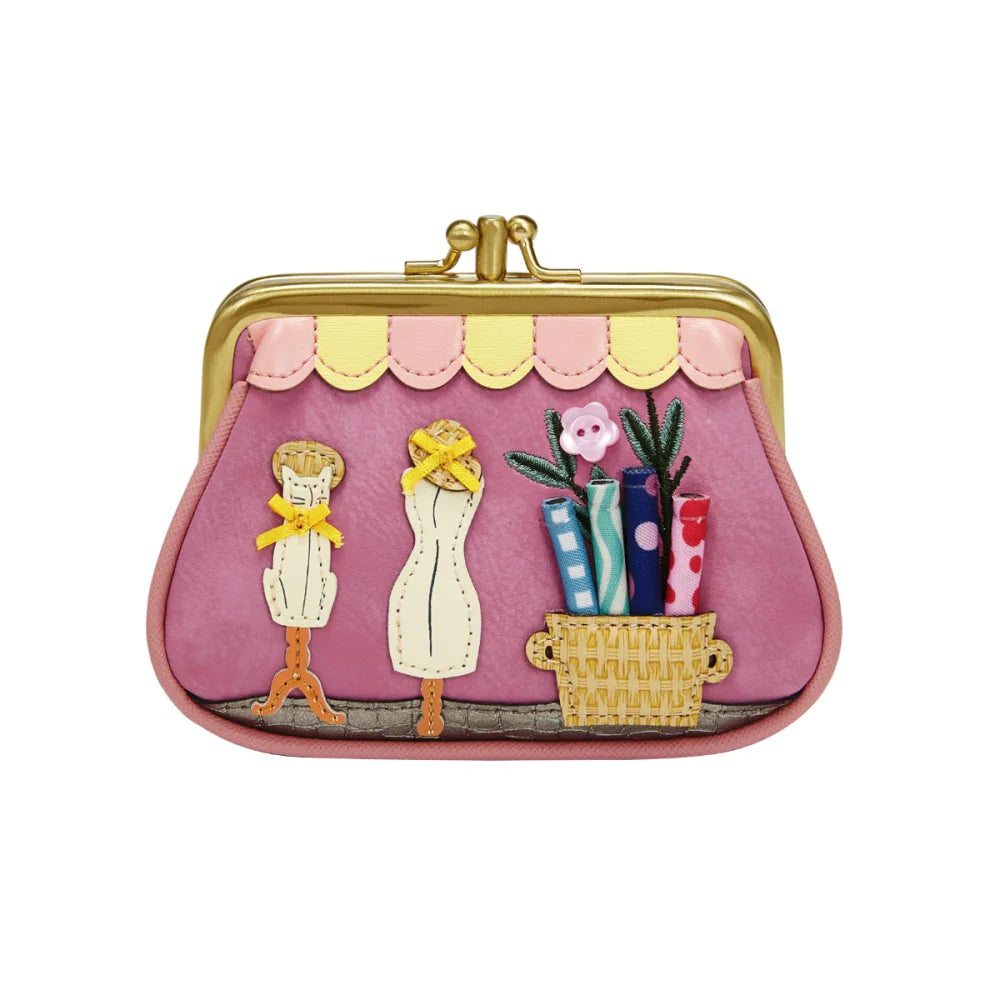 Vendula London Sewing Shop Raspberry Edition Clipper Coin Purse Available Now!