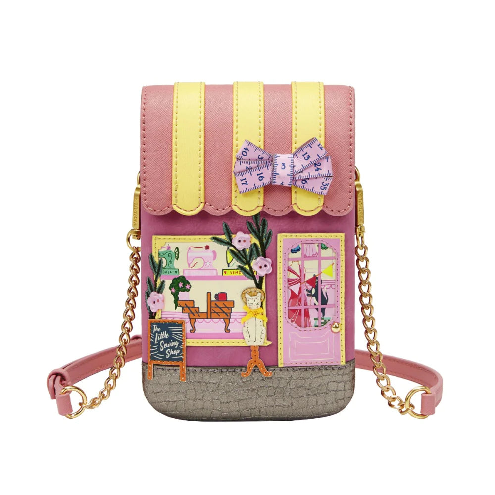 Vendula London Sewing Shop Raspberry Edition  Phone Pouch Bag Available Now!