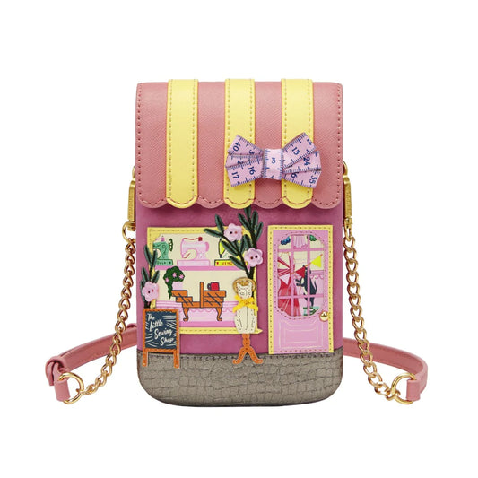 Vendula London Sewing Shop Raspberry Edition  Phone Pouch Bag Available Now!