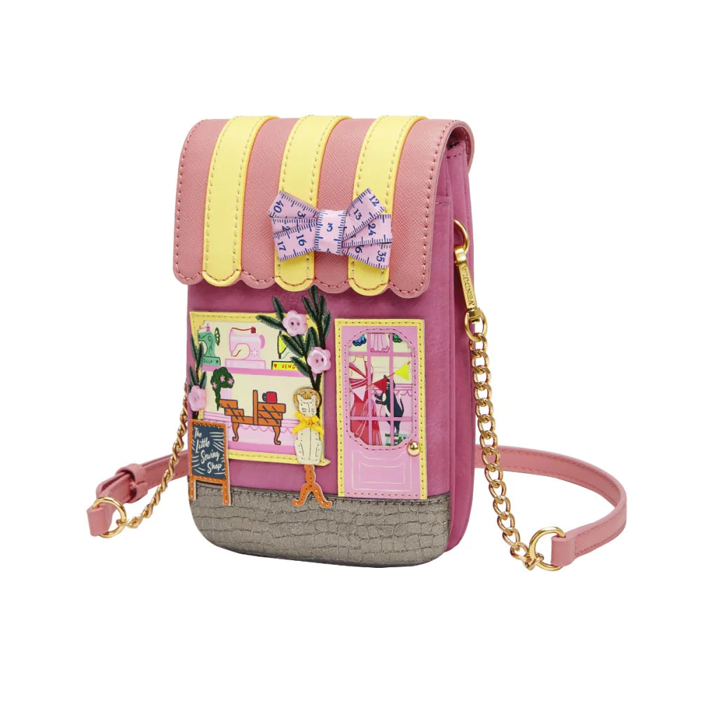 Vendula London Sewing Shop Raspberry Edition  Phone Pouch Bag Available Now!