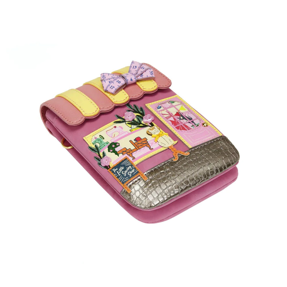 Vendula London Sewing Shop Raspberry Edition  Phone Pouch Bag Available Now!