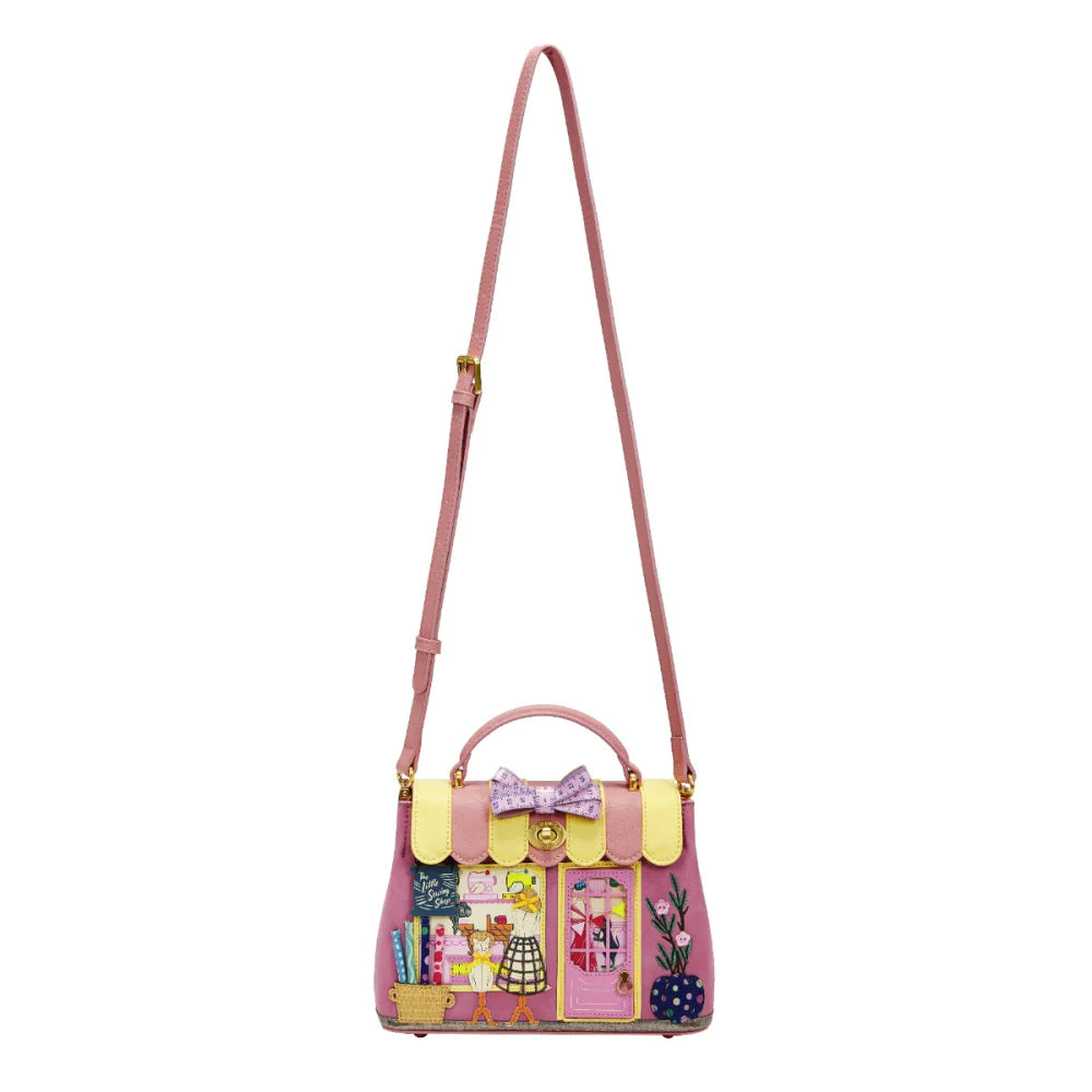 Vendula London Sewing Shop Raspberry Edition Mini Grace Bag Available Now