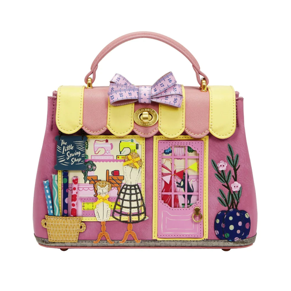 Vendula London Sewing Shop Raspberry Edition Mini Grace Bag Available Now