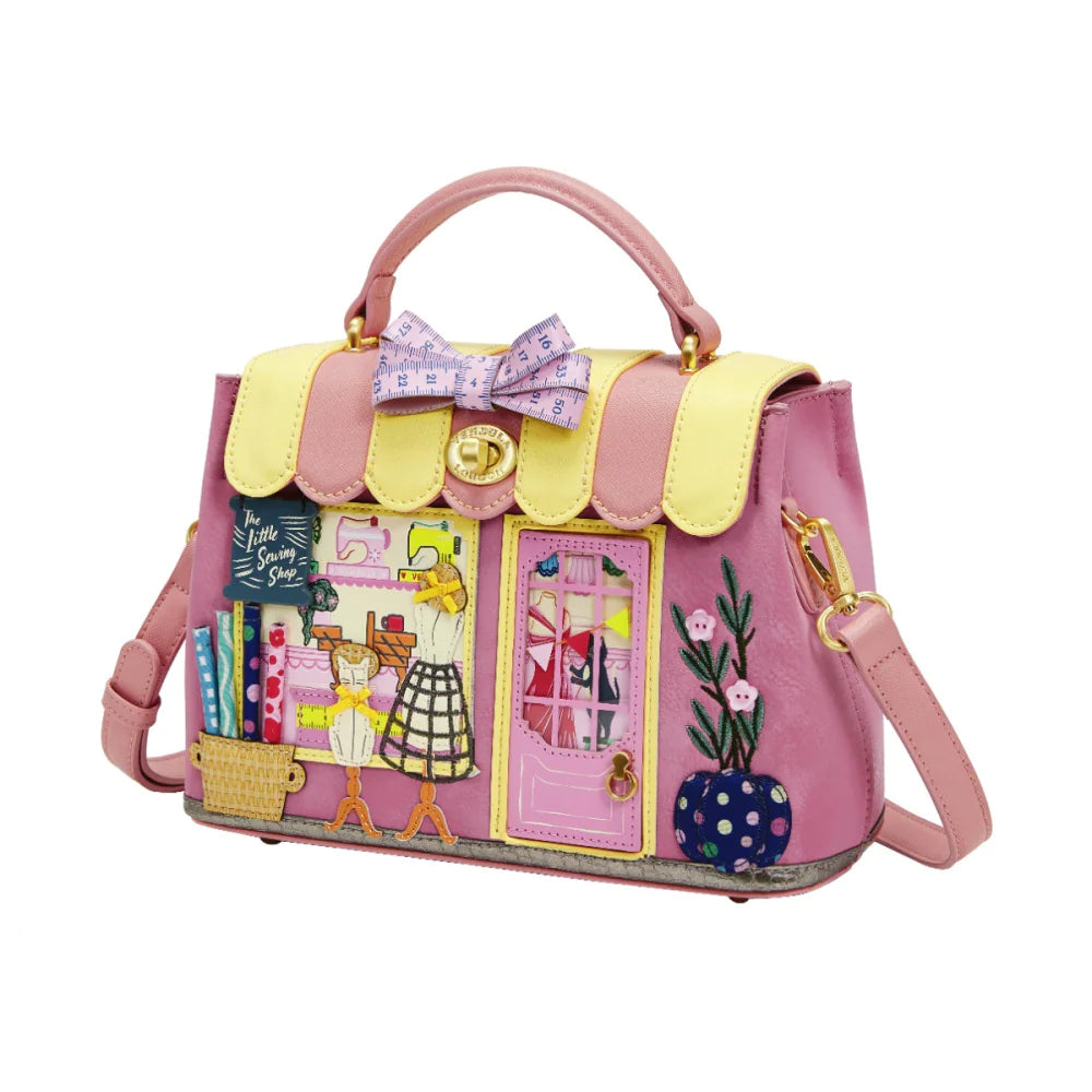 Vendula London Sewing Shop Raspberry Edition Mini Grace Bag Available Now