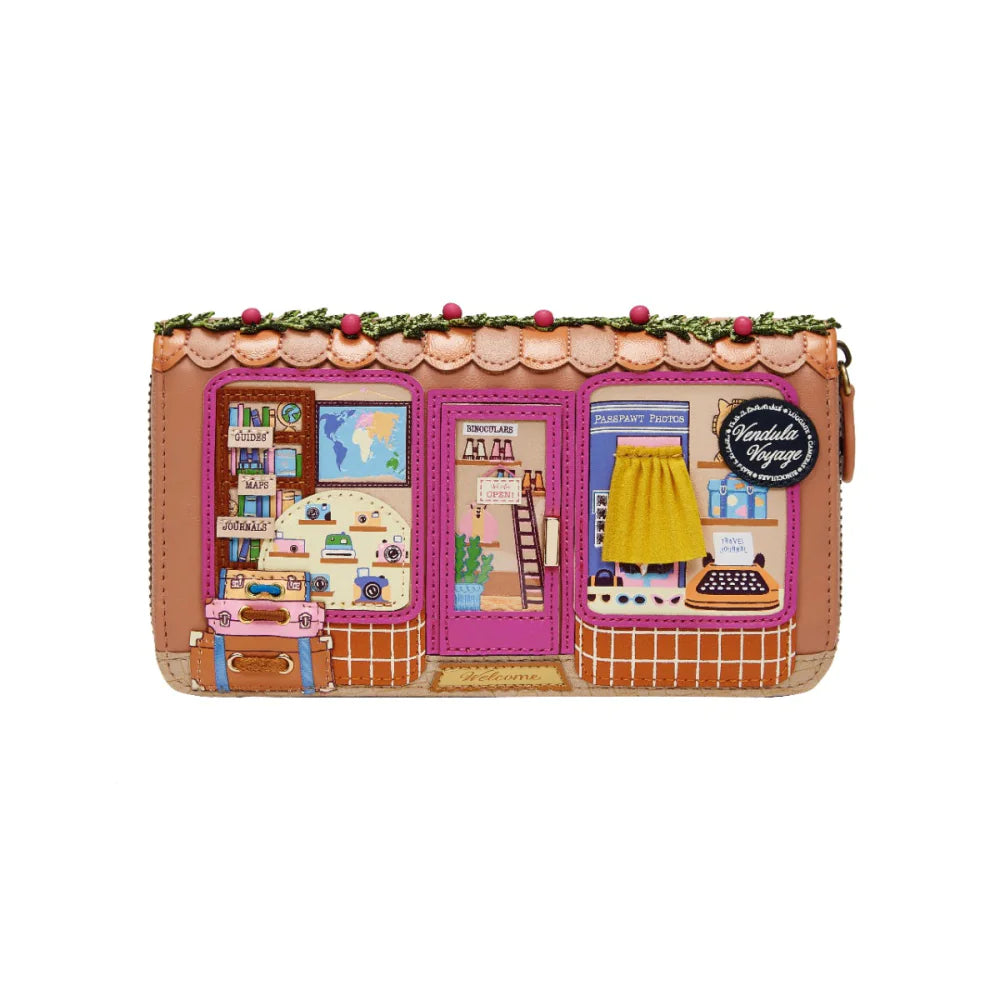 Vendula London Voyage Travel Shop Large Ziparound Wallet Presale