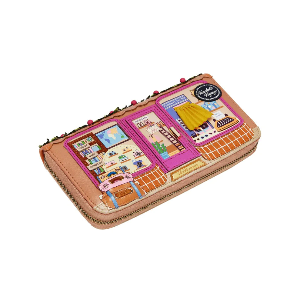 Vendula London Voyage Travel Shop Large Ziparound Wallet Presale