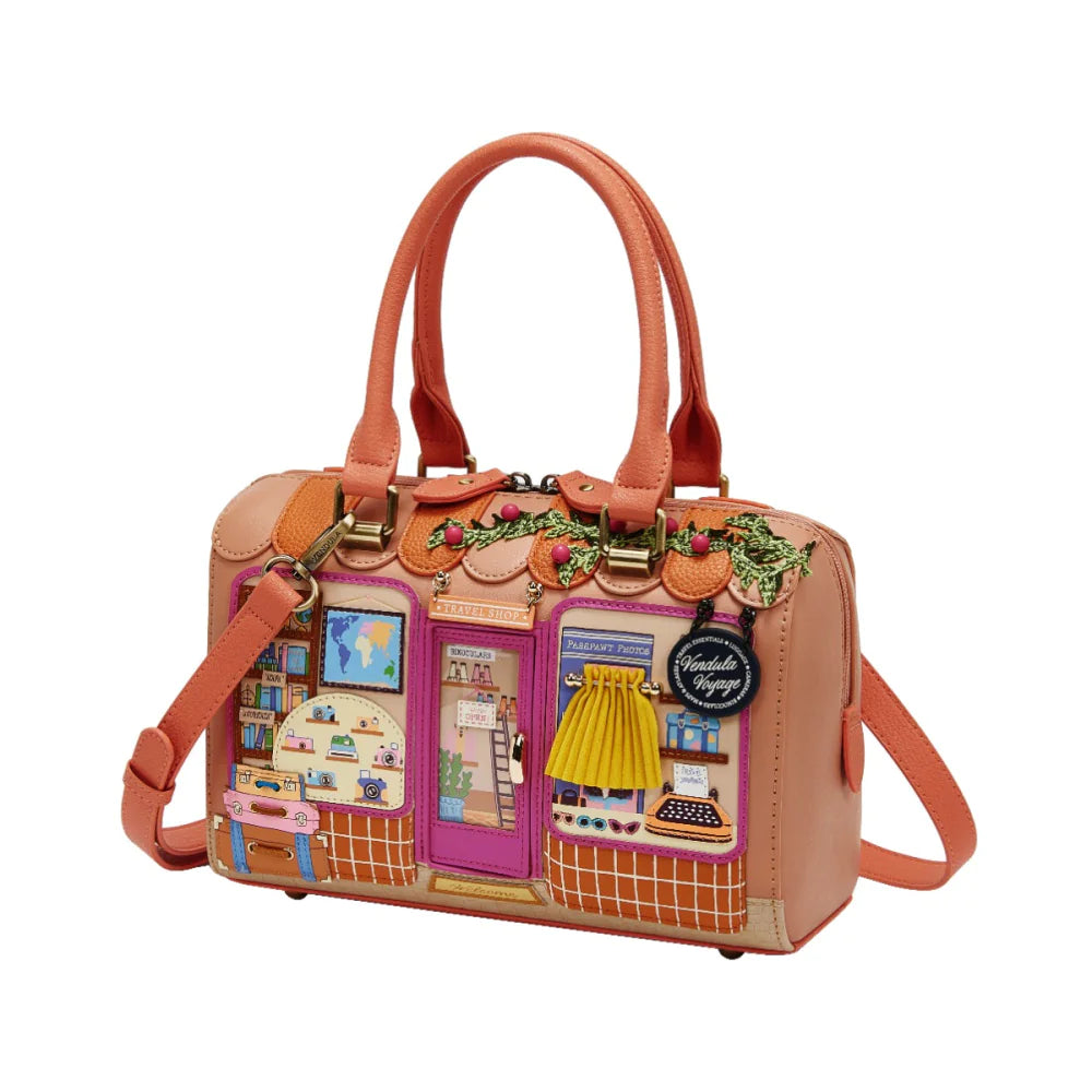 Vendula London Voyage Travel Shop Speedy Bowler Bag  Presale