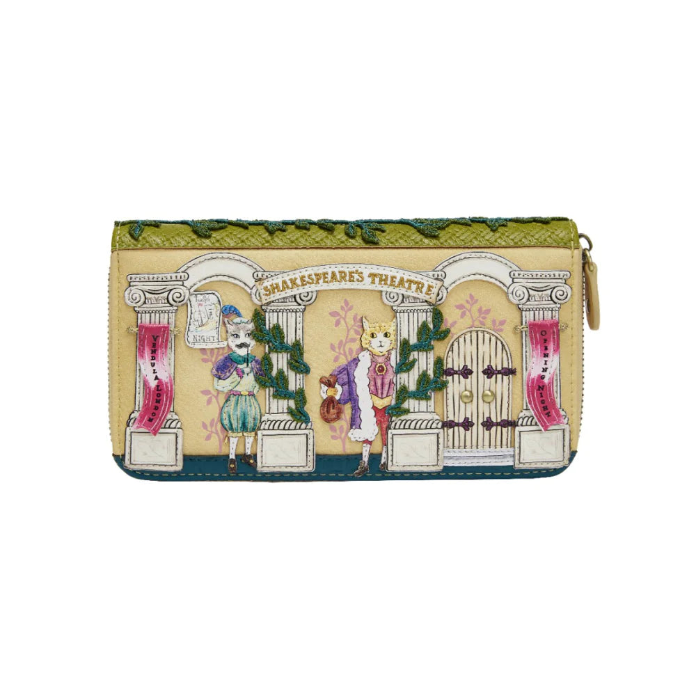 Vendula London Shakespeare Twelfth Night Large Zip Wallet Limited Edition