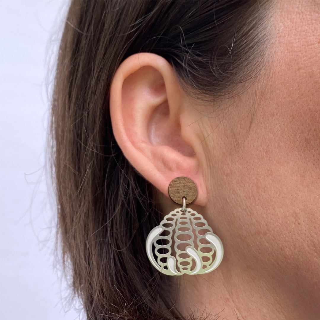 Go Do Good - Banksia silver stud earrings