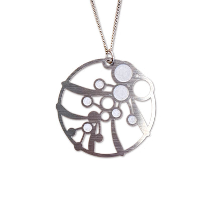 Go Do Good - Wattle silver pendant necklace