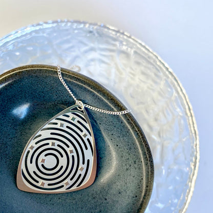 Go Do Good - Star Trails silver pendant necklace