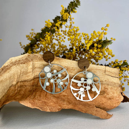 Go Do Good - Wattle silver stud earrings