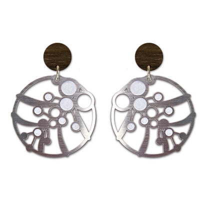 Go Do Good - Wattle silver stud earrings