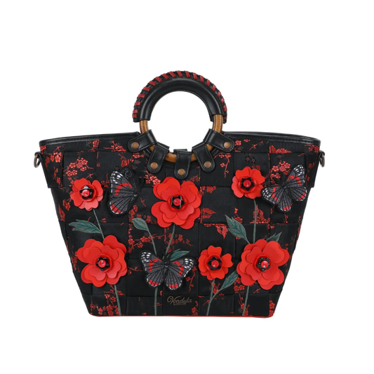 Vendula London Woven Butterfly Garden Large Ari Bag - Available Now