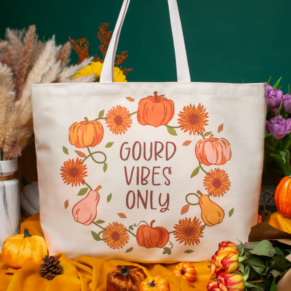 Vendula London Amber Flower Canvas Tote Bag
