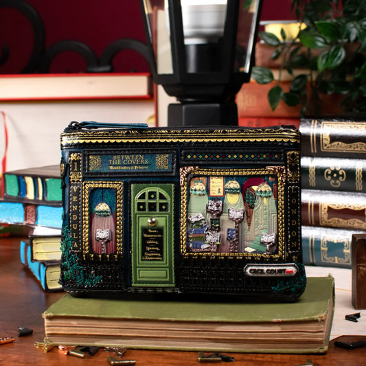 Vendula London Between The Covers Bookbinders Zipper Key Coin Purse ( Pre Sale ) Arrival Mid / Late Sept