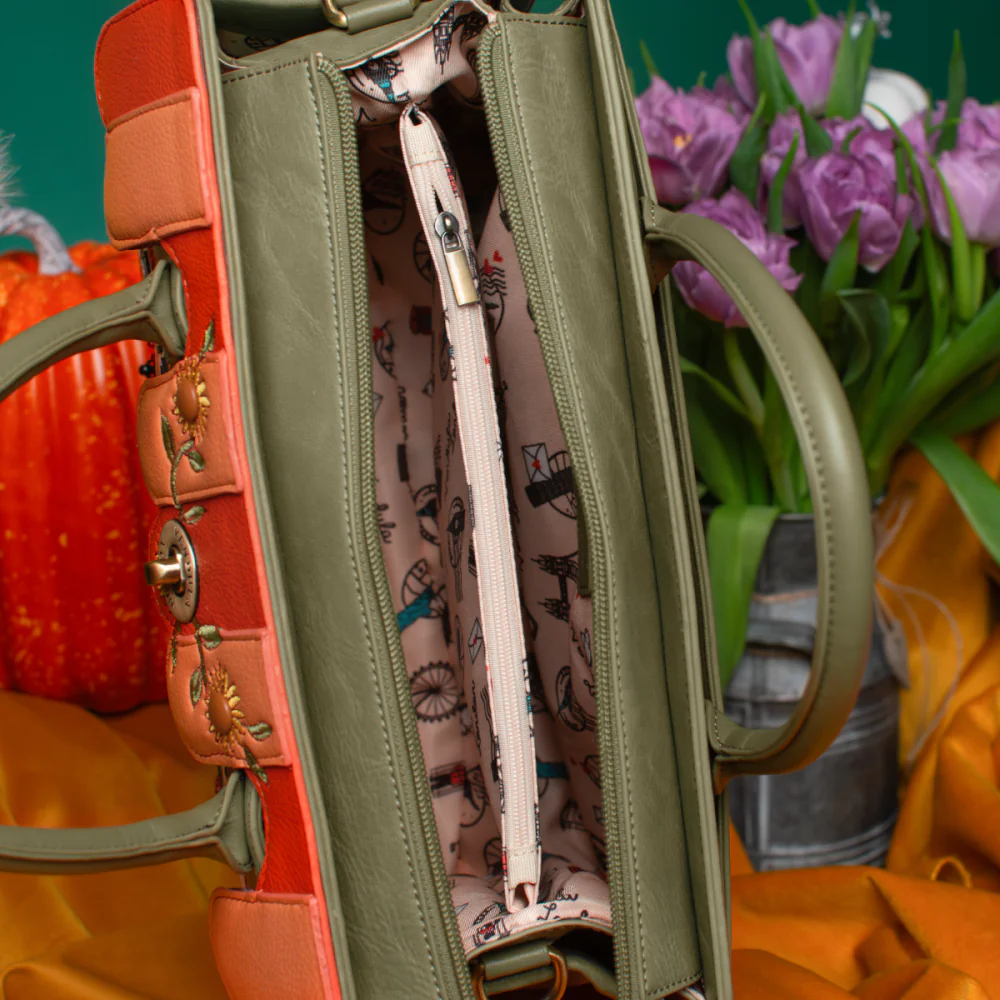 Vendula London Amber Flower Harriet Shoulder / Backpack Bag.