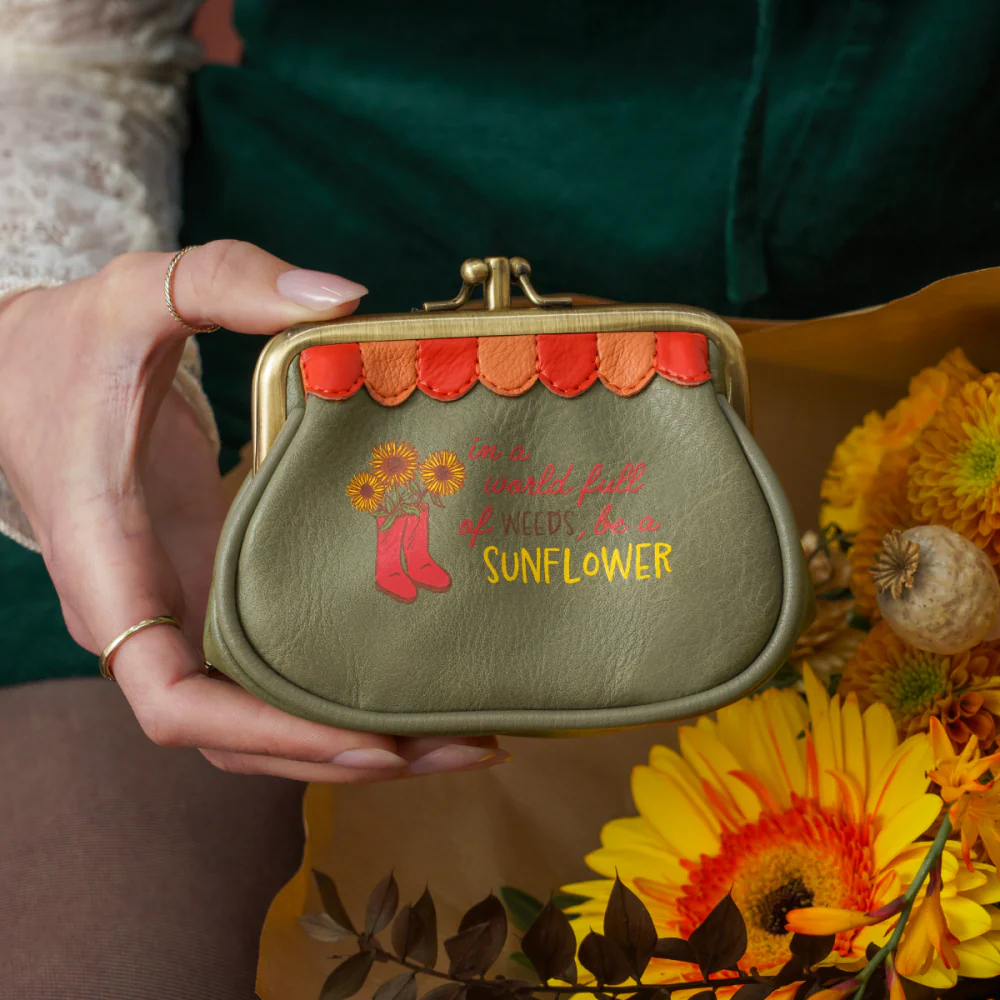 Vendula London Amber Garden Flower Shop Clipper Coin Purse