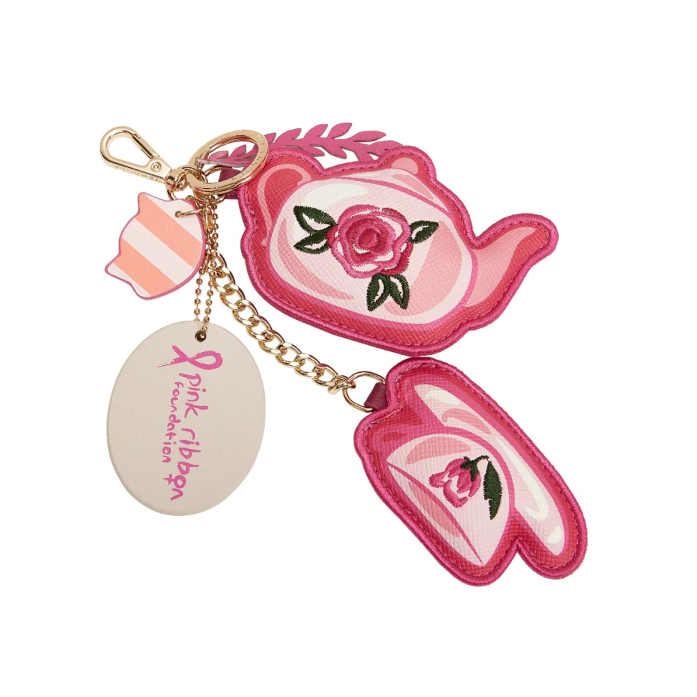 Vendula London Perfectly Pink Afternoon Tea Bus Keycharm Available Now