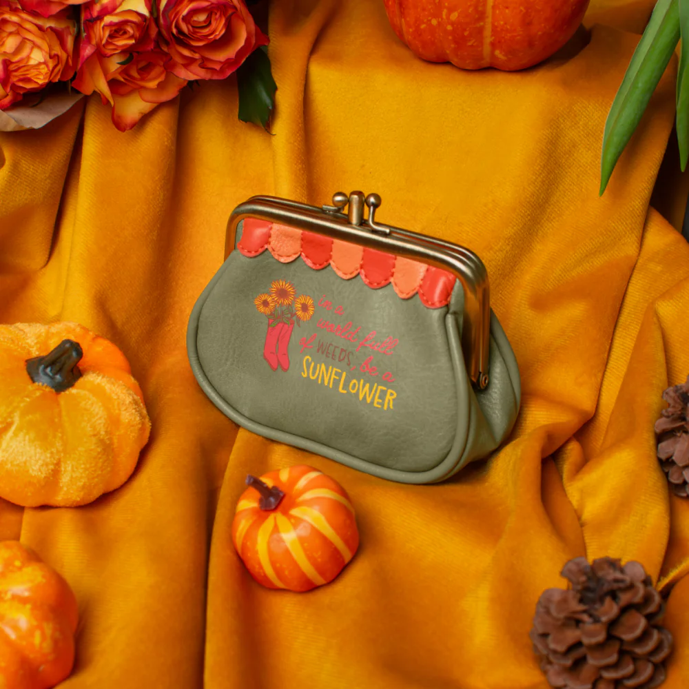 Vendula London Amber Garden Flower Shop Clipper Coin Purse