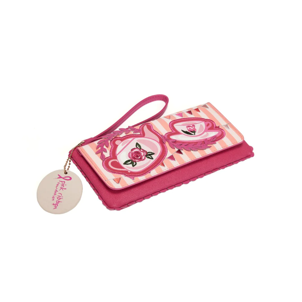 Vendula London Perfectly Pink Afternoon Tea Bus Bellamy Wallet Available Now