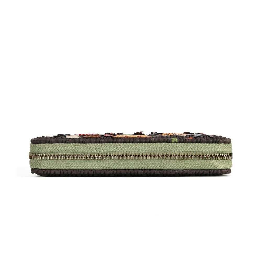 Vendula London Amber Flower Large Zip Around Wallet