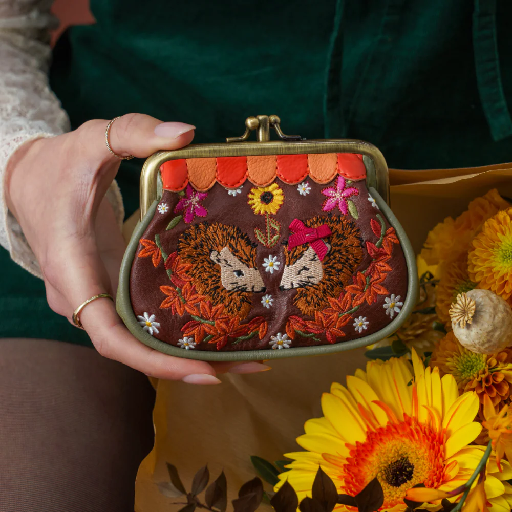 Vendula London Amber Garden Flower Shop Clipper Coin Purse