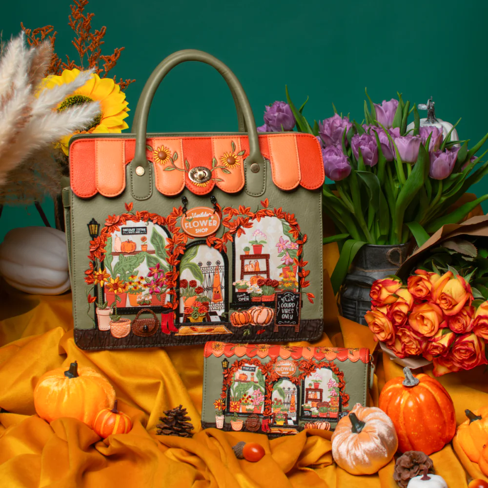 Vendula London Amber Flower Harriet Shoulder / Backpack Bag.
