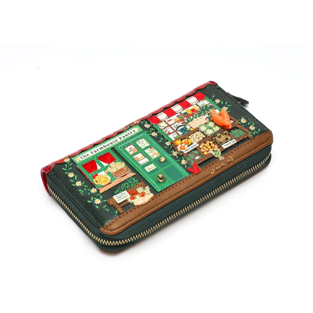Vendula London Farmhouse Pantry Large Zip Around Wallet