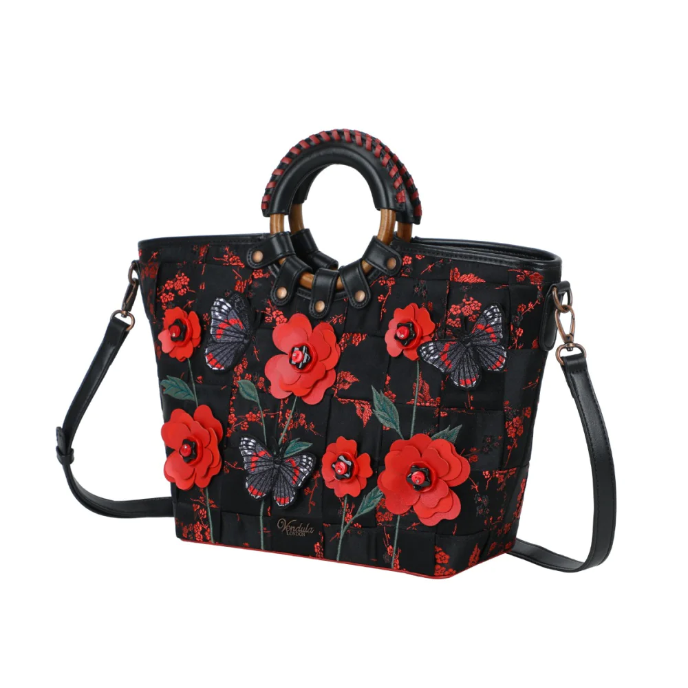 Vendula London Woven Butterfly Garden Large Ari Bag - Available Now