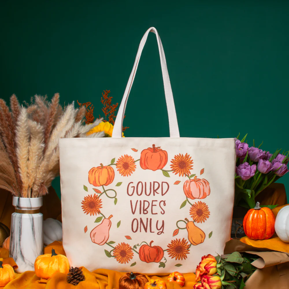 Vendula London Amber Flower Canvas Tote Bag
