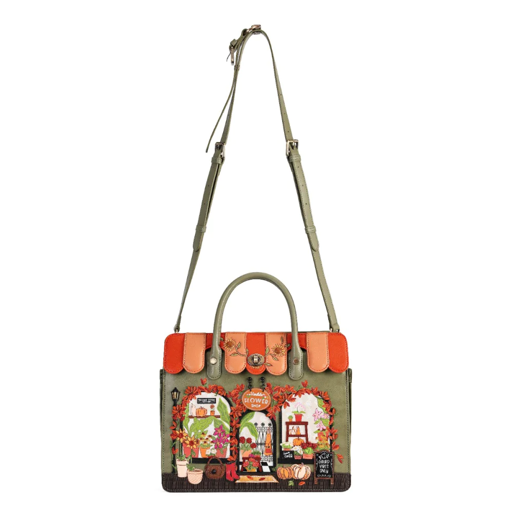 Vendula London Amber Flower Harriet Shoulder / Backpack Bag.