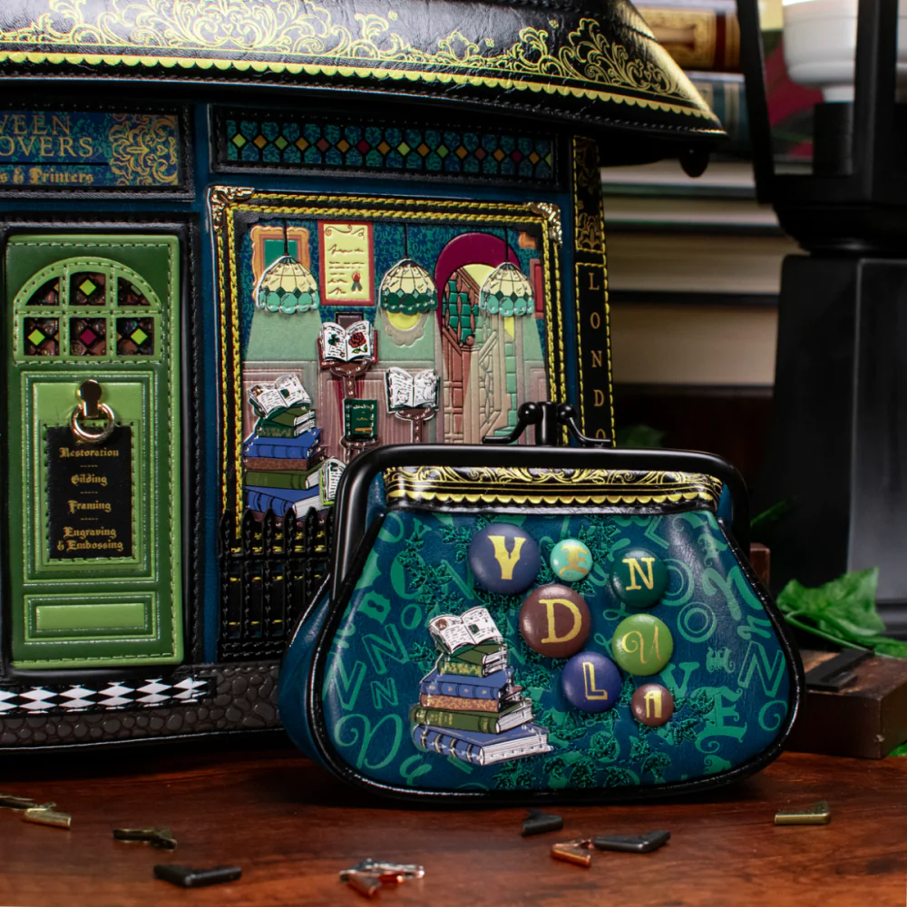 Vendula London Between The Covers Bookbinders Clipper Coin Purse Due- Available Now