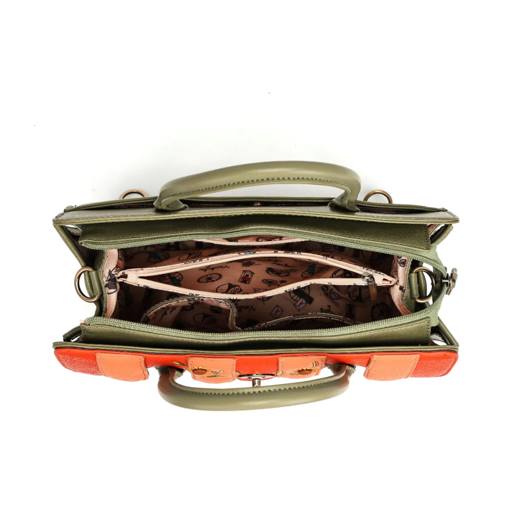 Vendula London Amber Flower Harriet Shoulder / Backpack Bag.