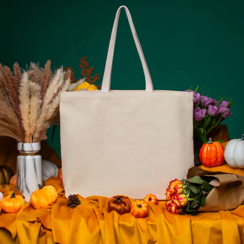 Vendula London Amber Flower Canvas Tote Bag