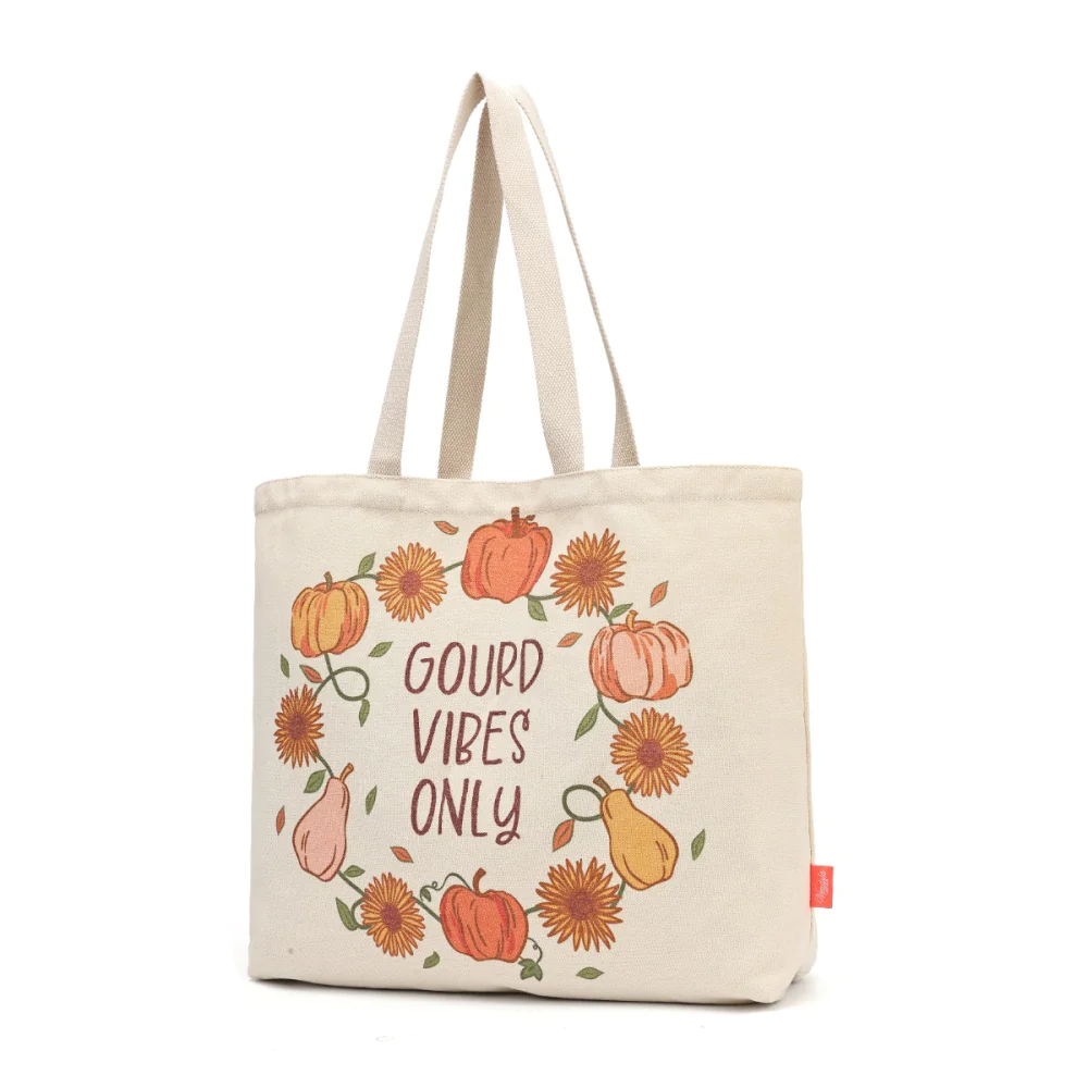 Vendula London Amber Flower Canvas Tote Bag